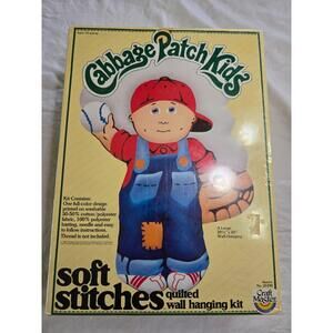 Vintage Cabbage Patch Kids Soft Stitches Quilted Wall Hanging Kit Pre-Cut Easy